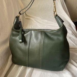 Vintage coach leather shoulder bag